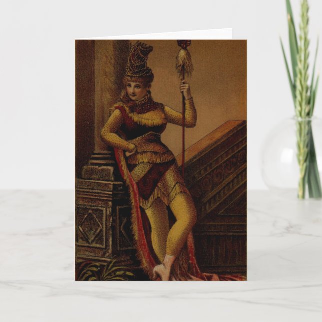 Cartão "Goddess for Hire" Greeting Card (Frente)