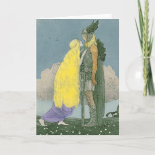 Cartão Goddess Freya Norse Pagan Greeting Card