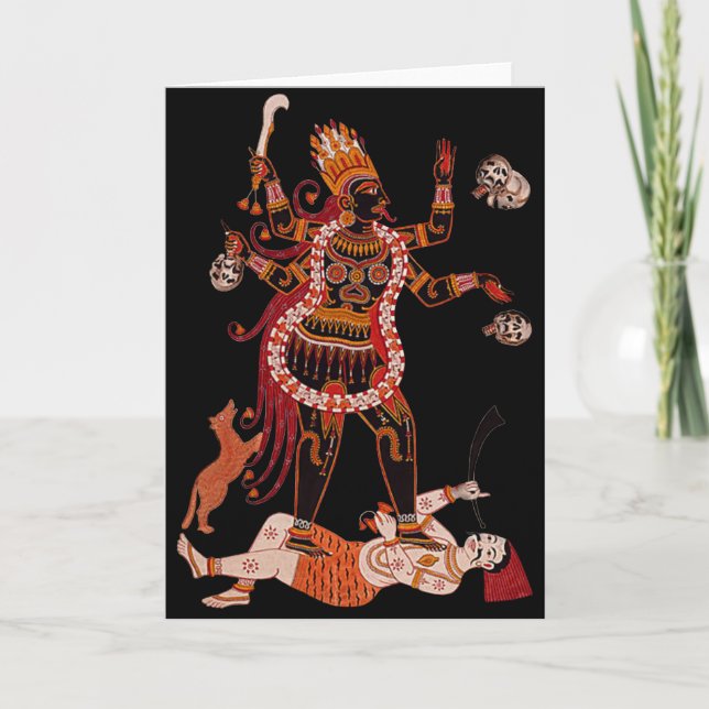 Cartão Goddess Kali Greeting Card (Frente)