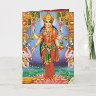 Cartão goddess-Lakshmi