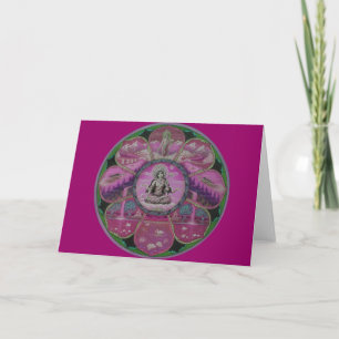 Cartão Goddess Tara Mandala greeting card