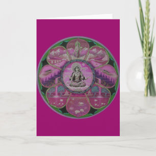 Cartão Goddess Tara Mandala greeting card