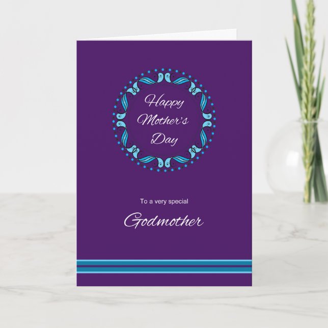 Cartão Godmother Mother's Day Card (Frente)