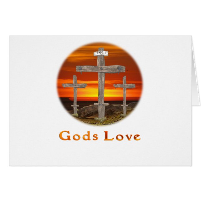 Cartão Gods Love (Frente Horizontal)