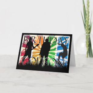 Cartão Godson Birthday Card Male Modern
