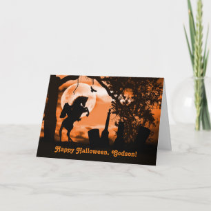Cartão Godson Halloween Card with Headless Horseman