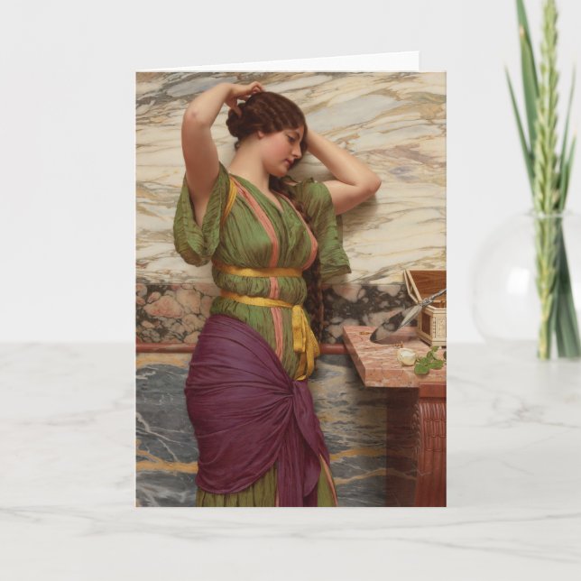 Cartão Godward A Fair Reflete CC0630 Art Greeting Card (C (Frente)
