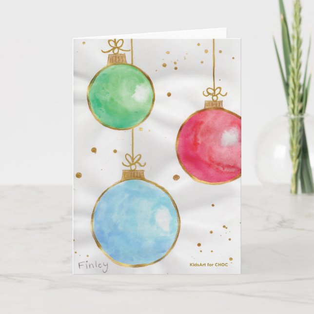 Cartão Gold Strings & Pretty Things - KidsArt for CHOC (Frente)