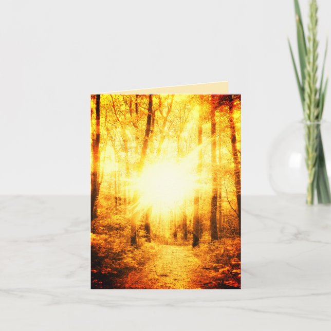 CARTÃO GOLD SUN BRIGHT SMALL GREETING CARD (Frente)