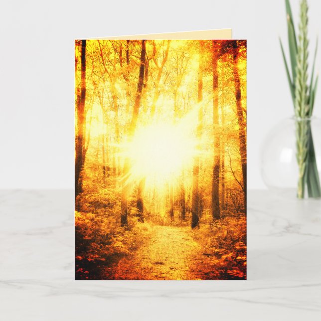 CARTÃO GOLD SUN BRIGHT SMALL GREETING CARD (Frente)