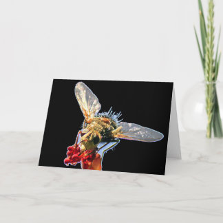 Cartão Golden Bee Blank Greeting Card