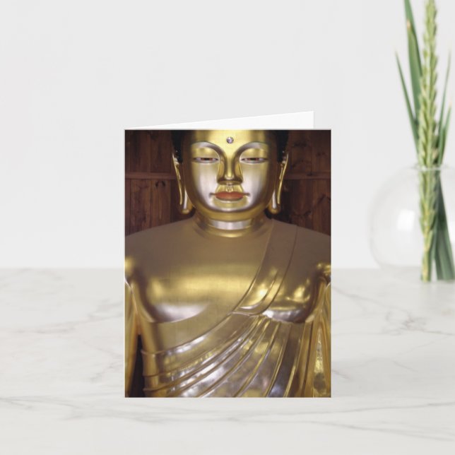Cartão Golden Buddha Note Card (Frente)