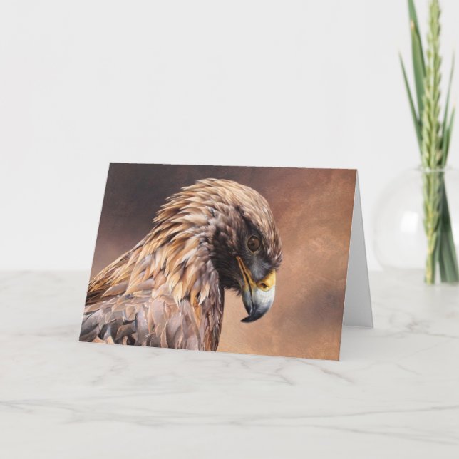 Cartão Golden Eagle Blank Card by Andrew Denman (Frente)