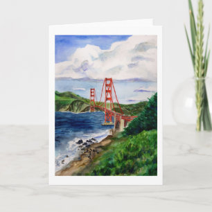 Cartão Golden Gate Bridge Greeting Card