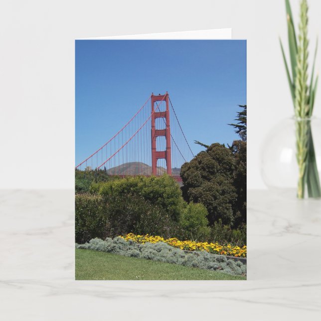 Cartão Golden Gate Bridge Greeting Card (Frente)