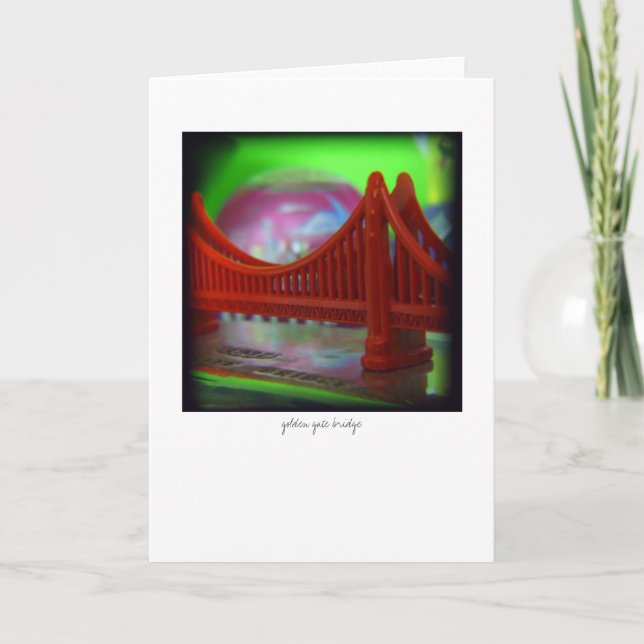 Cartão golden gate bridge - greeting card (Frente)