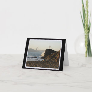 Cartão Golden Gate from China Beach