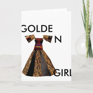 CARTÃO GOLDEN GIRL GREETING CARD