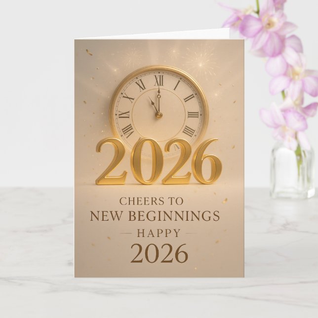 Cartão Golden Horizons – New years  2026 (Orquídea)