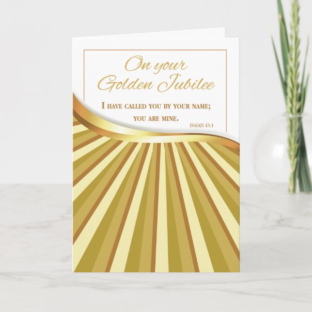 Cartão Golden Jubilee of Religious Life, 50 Year Annivers (Frente)