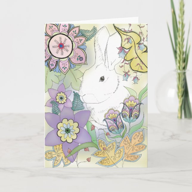 Cartão Golden Rabbit Greeting Card (Frente)