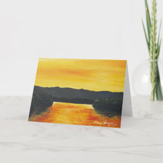 Cartão Golden Reflections Greeting Card