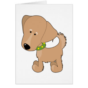 Cartão Golden retriever