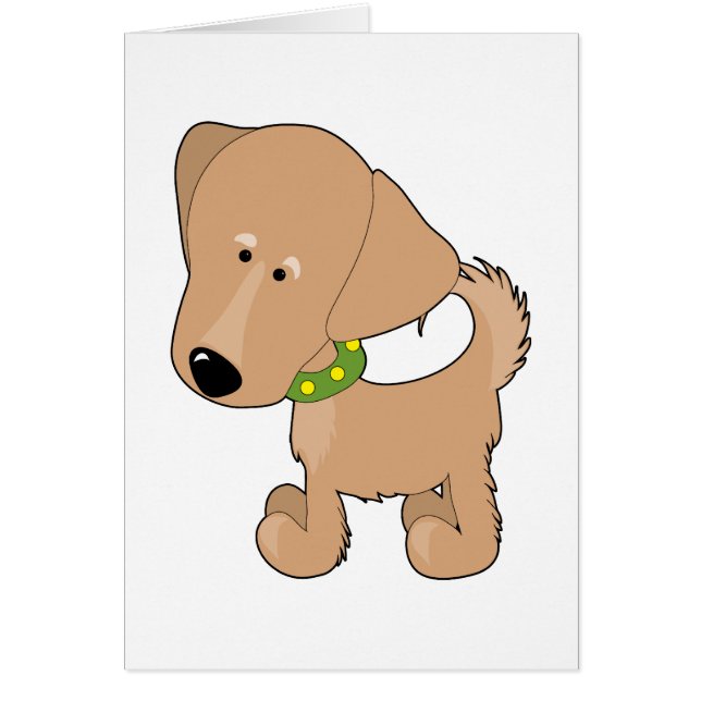 Cartão Golden retriever (Frente)