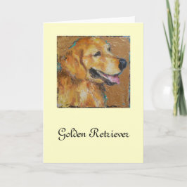 Cartão Golden retriever