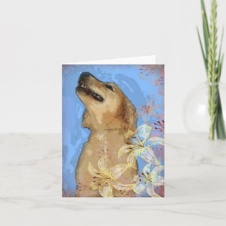 Cartão Golden Retriever Greeting Card