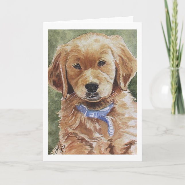 Cartão Golden Retriever Notecards (Frente)