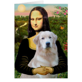 Cartão Golden Retriever (Ok13) - Mona Lisa