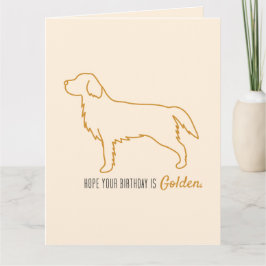 Cartão Golden Retriever Tissue Paper
