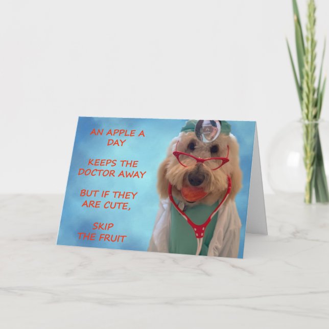 Cartão Goldendoodle Get Well Soon Card (Frente)