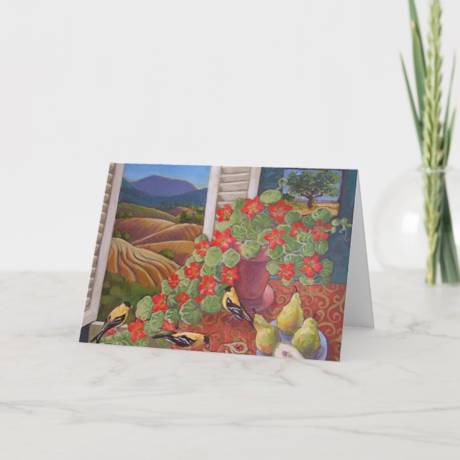 Cartão Goldfinch (Frente)