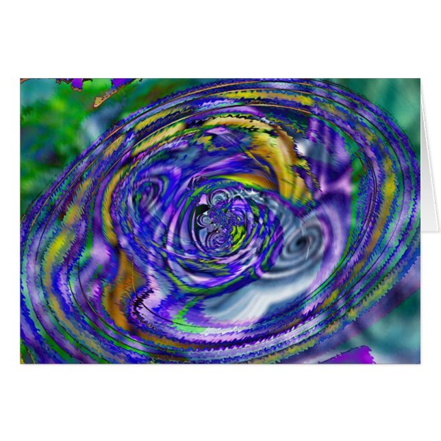 Cartão Gole do fractal de Ulli (Frente Horizontal)