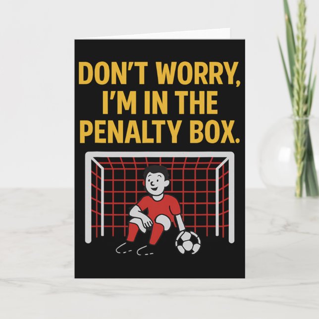 Cartão Goleiro de Futebol Meninos Jovens  (Frente)