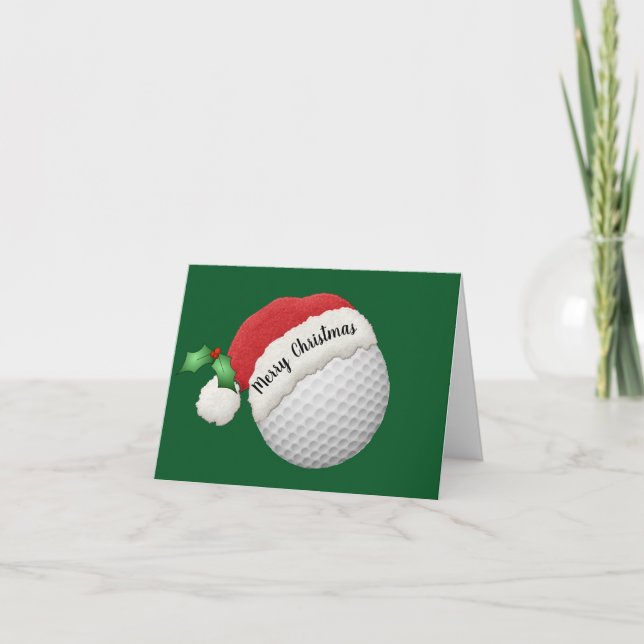 Cartão Golf Ball Design Folded Greeting Card (Frente)