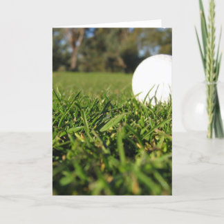 Cartão Golf Ball no Golf Courting Card