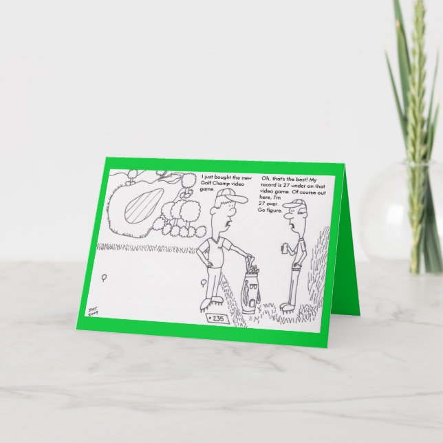 Cartão Golf Birthday Card (Frente)