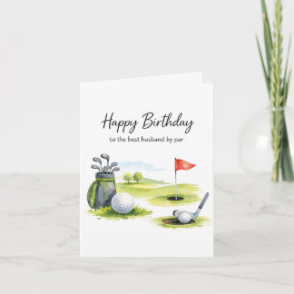 Cartão Golf Birthday Card for Husband