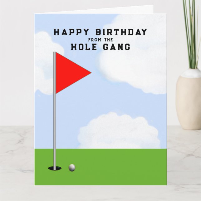 Cartão Golf Birthday de Todas as Cartas (Frente)