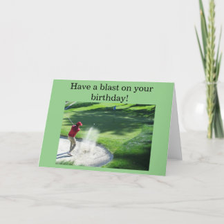 Cartão Golf Birthday Greeting Card