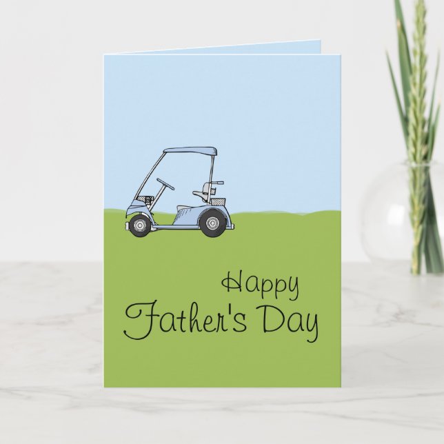 Cartão Golf Cart - Customized Greeting Card (Frente)