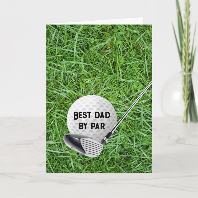 Cartão Golf Club with Ball For Birthday (Frente)