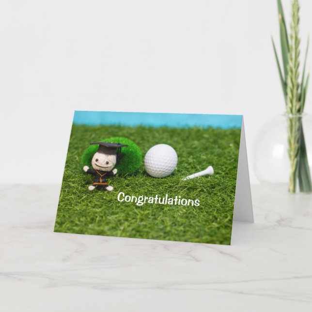 Cartão Golf Congratulations Graduate Card (Frente)
