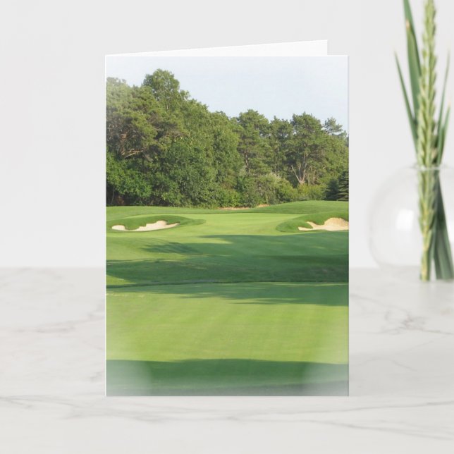 Cartão Golf Course Greeting Card (Frente)
