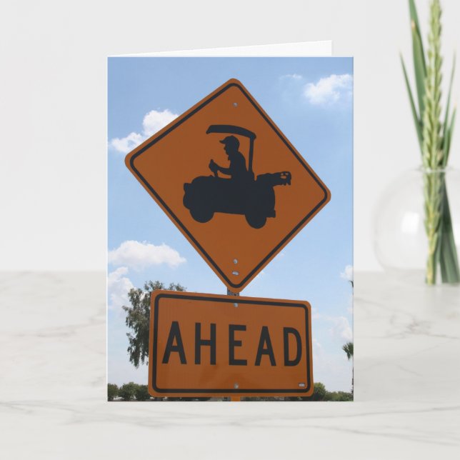 Cartão Golf crossing (Frente)