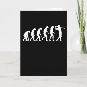 Cartão GOLF EVOLUÇÃO Golfe Roupa Mulheres Homens Crian