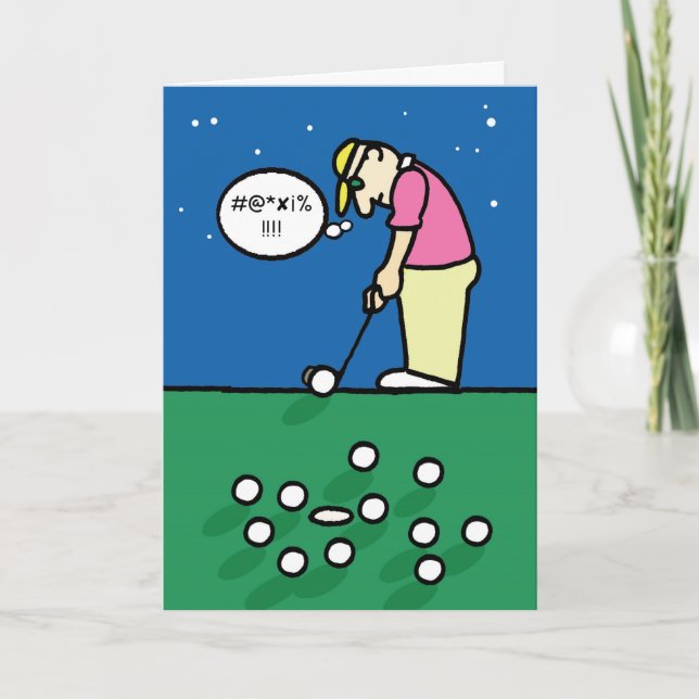 Cartão Golf greeting card (Frente)